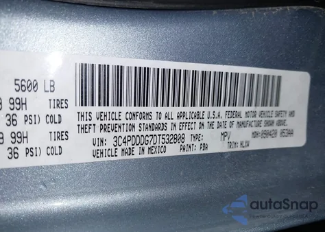 2013 Dodge Journey Crew from USA, damaged, VIN 3C4PDDDG7DT532808